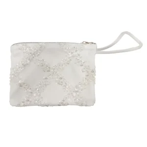 Pochette sposa con ricami in paillettes