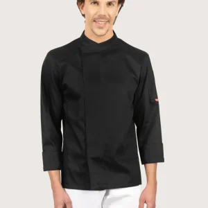 Giacca chef nera unisex in cotone “100 Grams”
