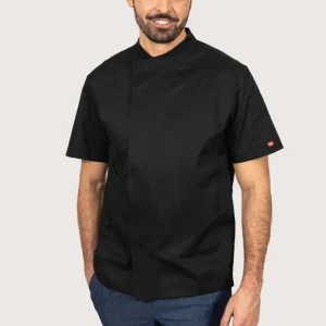 Giacca cuoco nera unisex manica corta “100 Grams”