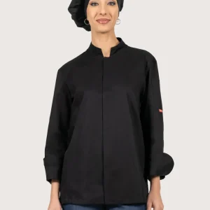 Giacca cuoco nera unisex in cotone “100 Grams”