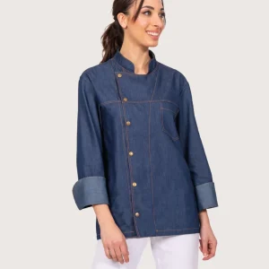 Giacca cuoco unisex in jeans “100 Grams”