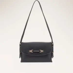 Lefia Flap Shoulder Bag Black
