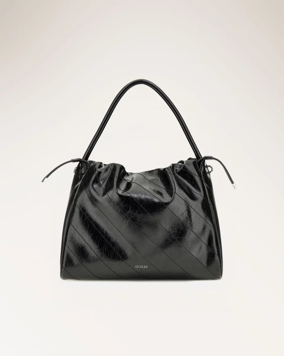 Amys Drawstring Tote Black
