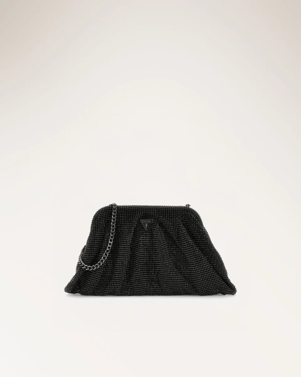 Zalina Frame Clutch Black