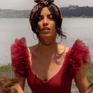 Savage costume spalline tulle 3D