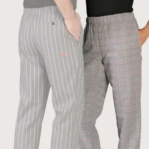 Pantaloni unisex da chef “Astro” principe di galles