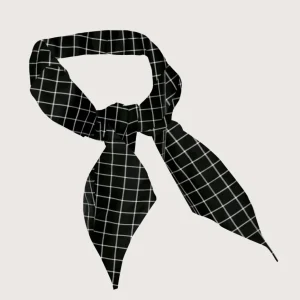 Fazzoletto per ristorazione nero quadri bianchi conf. 3 pezzi