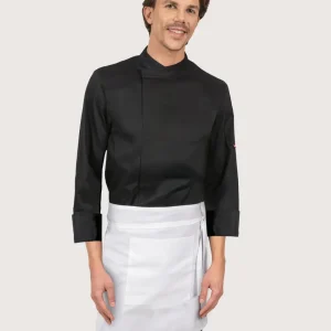 Grembiule cucina “Barton” bianco corto in cotone 2 pz