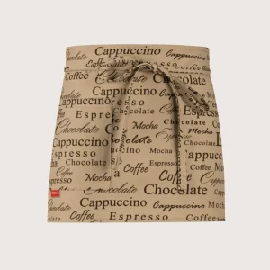Grembiule ristorazione fantasia “Caffè & Crepes” 2 pz “Dakota”