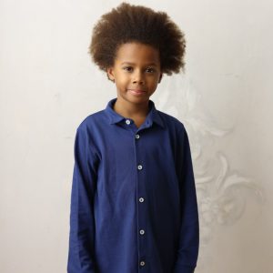 Camicia Camaiore – piquet blu