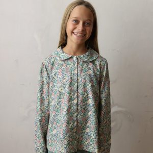 Camicia Ninetta – fiore musgo