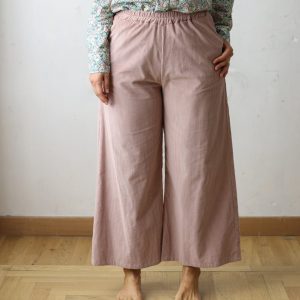 Crop Bonanza – velluto 500 righe cipria chiaro