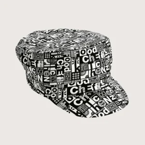 Berretto chef “Liam” fantasia “Black & White” conf. 2 pz