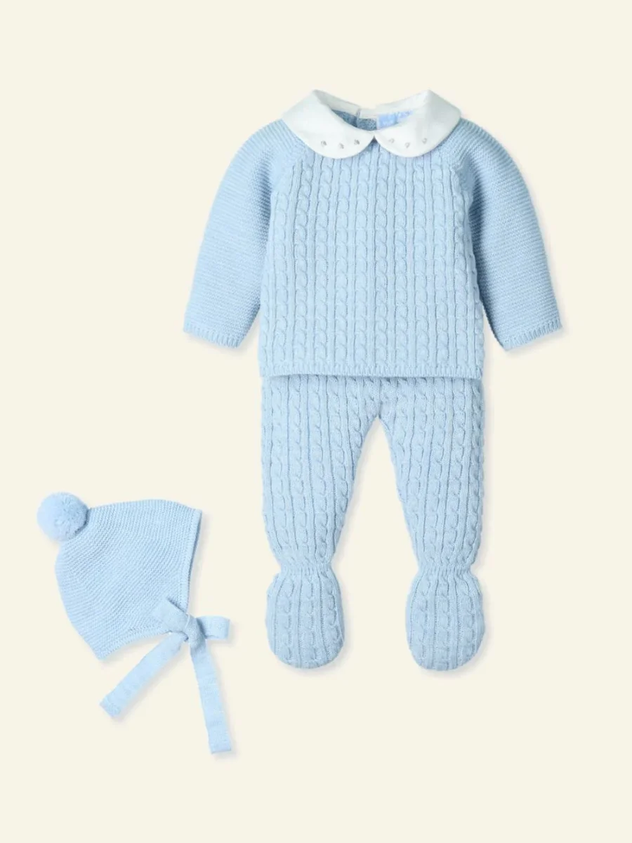 completino  2 pezzi lana tricot 9810 - immagine 2