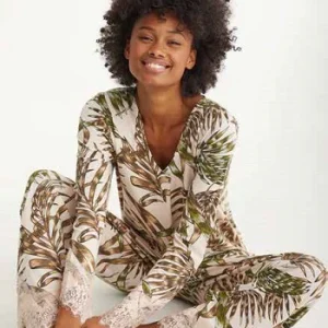 Pigiama lungo c/pizzo