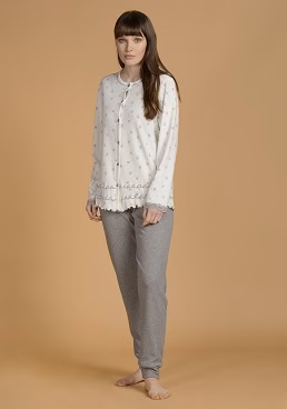 Pigiama pant. fantasia in  interlock