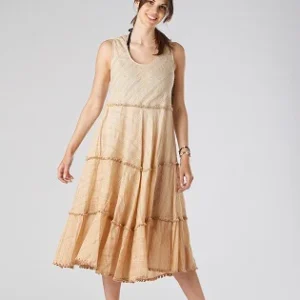 Abito lungo righe sfumato