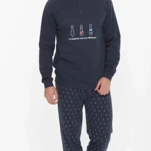 Pigiama serafino interlock