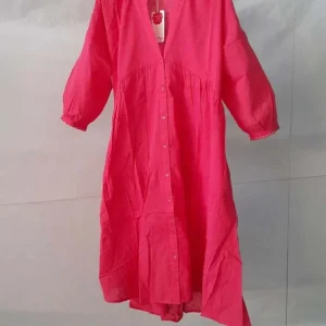 Abito cotone  plumetis tinta unita