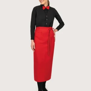 Grembiule lungo “Nizza” rosso 2 pz
