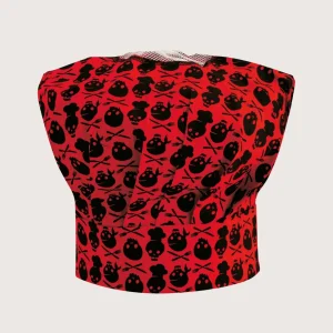Cappello chef “Palmas” fantasia “Teschio” 2 pz