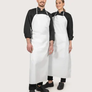 Grembiule bianco in pvc per cucina