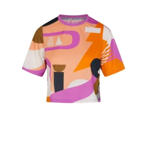 Maglietta Croppata Wild Tee Donna Road Abstract