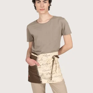 Grembiule corto “Roger” fantasia “Caffè & Crepes” a scelta