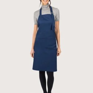 Grembiule blu con pettorina regolabile con fibbia “Tiffany”